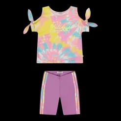 Completo in jersey stretch da bambina