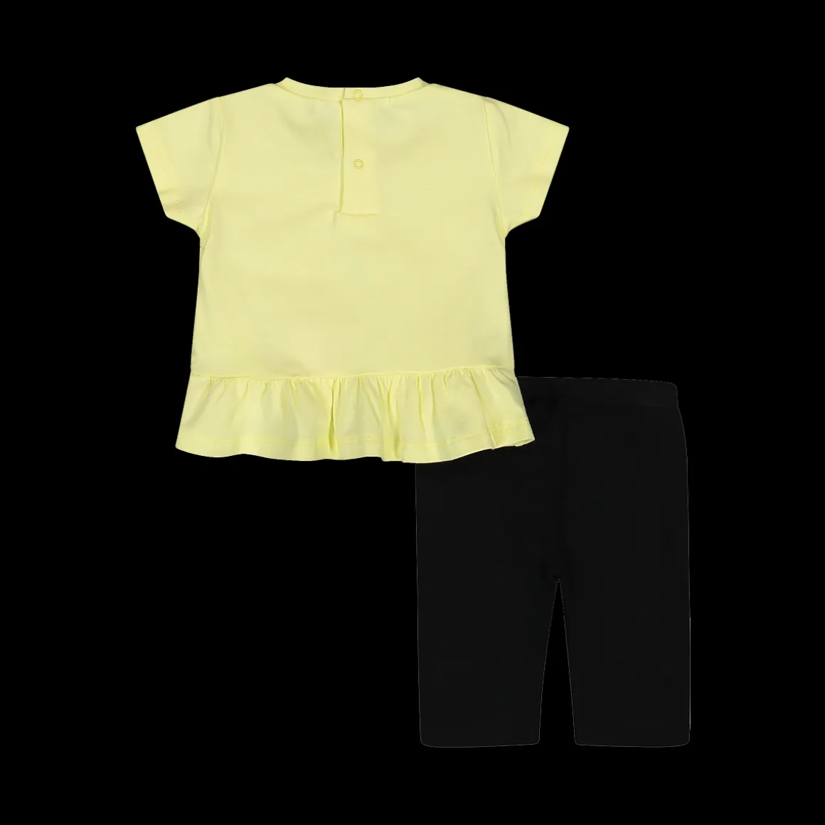 Completo maglietta con stampa e leggings da bambina