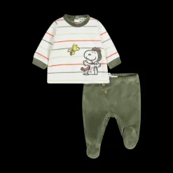 Completo newborn in ciniglia misto cotone