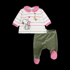 Completo newborn in ciniglia misto cotone