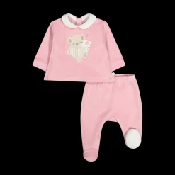 Completo newborn in ciniglia misto cotone bio