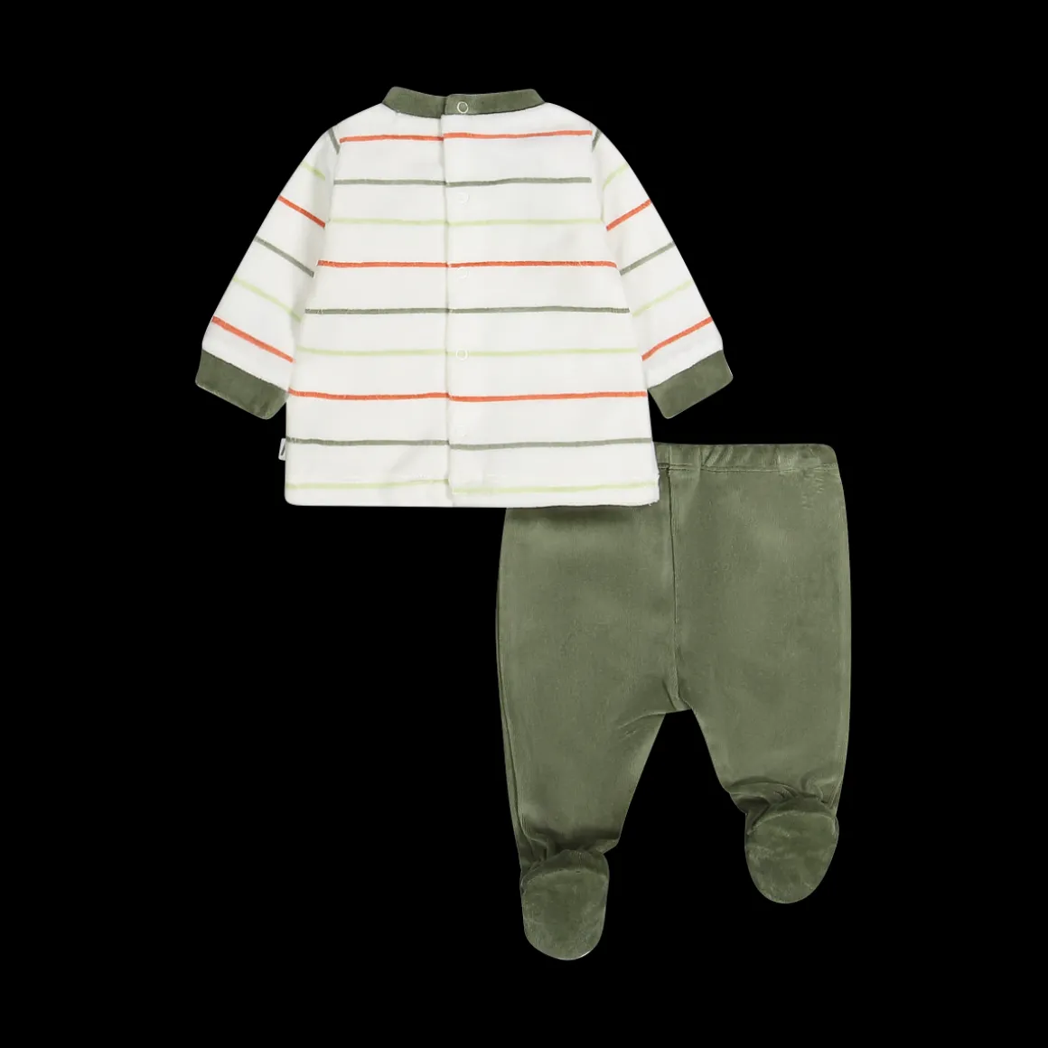 Completo newborn in ciniglia misto cotone