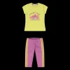 Completo per bambina in jersey stretch