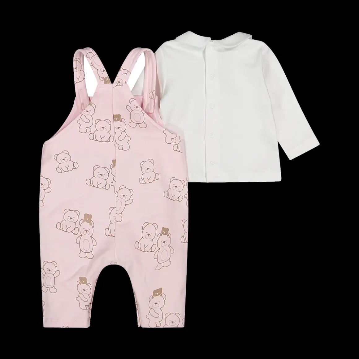 Completo salopette e maglia da bambina
