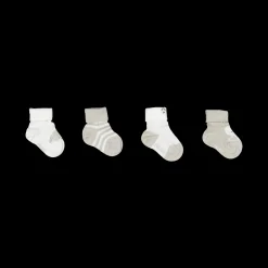 Confezione 4 pezzi calzini beige per neonato