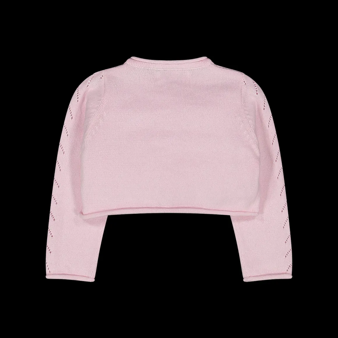 Coprispalle in tricot traforato da bambina