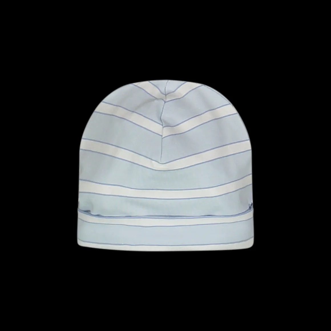 Cuffietta a righe azzurre e bianche unisex