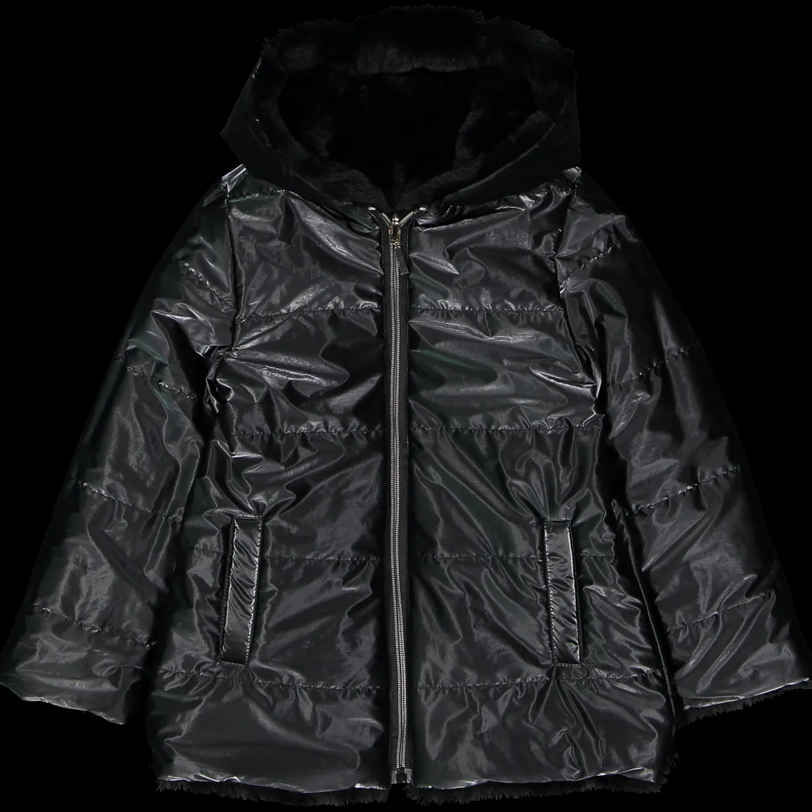 Ecopelliccia reversibile bambina