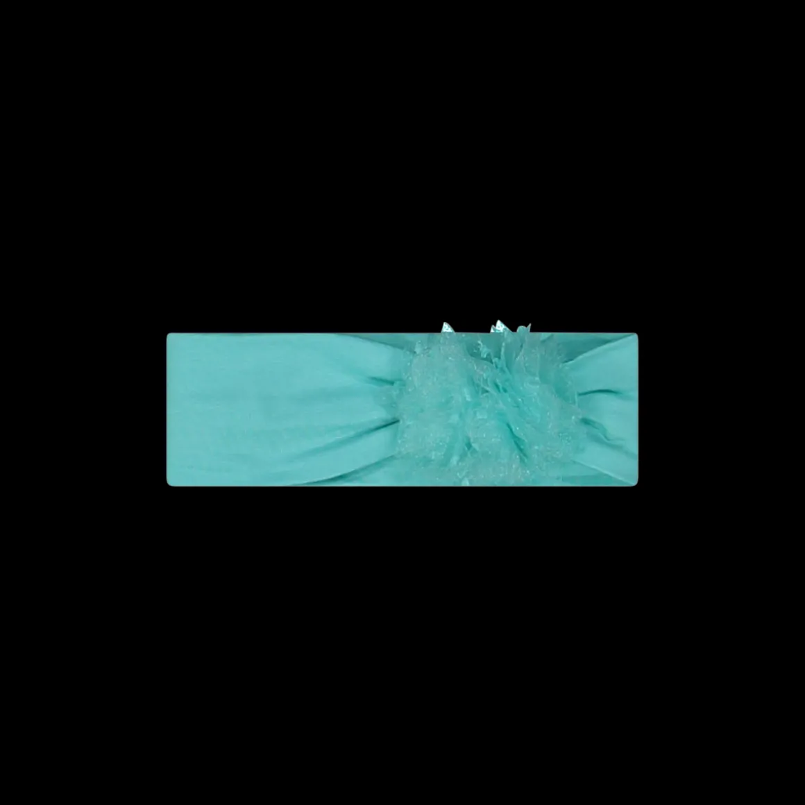 Fascetta con fiore in tulle neonata