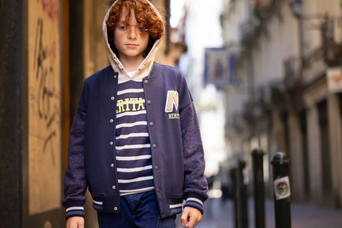 Felpa bomber per ragazzo