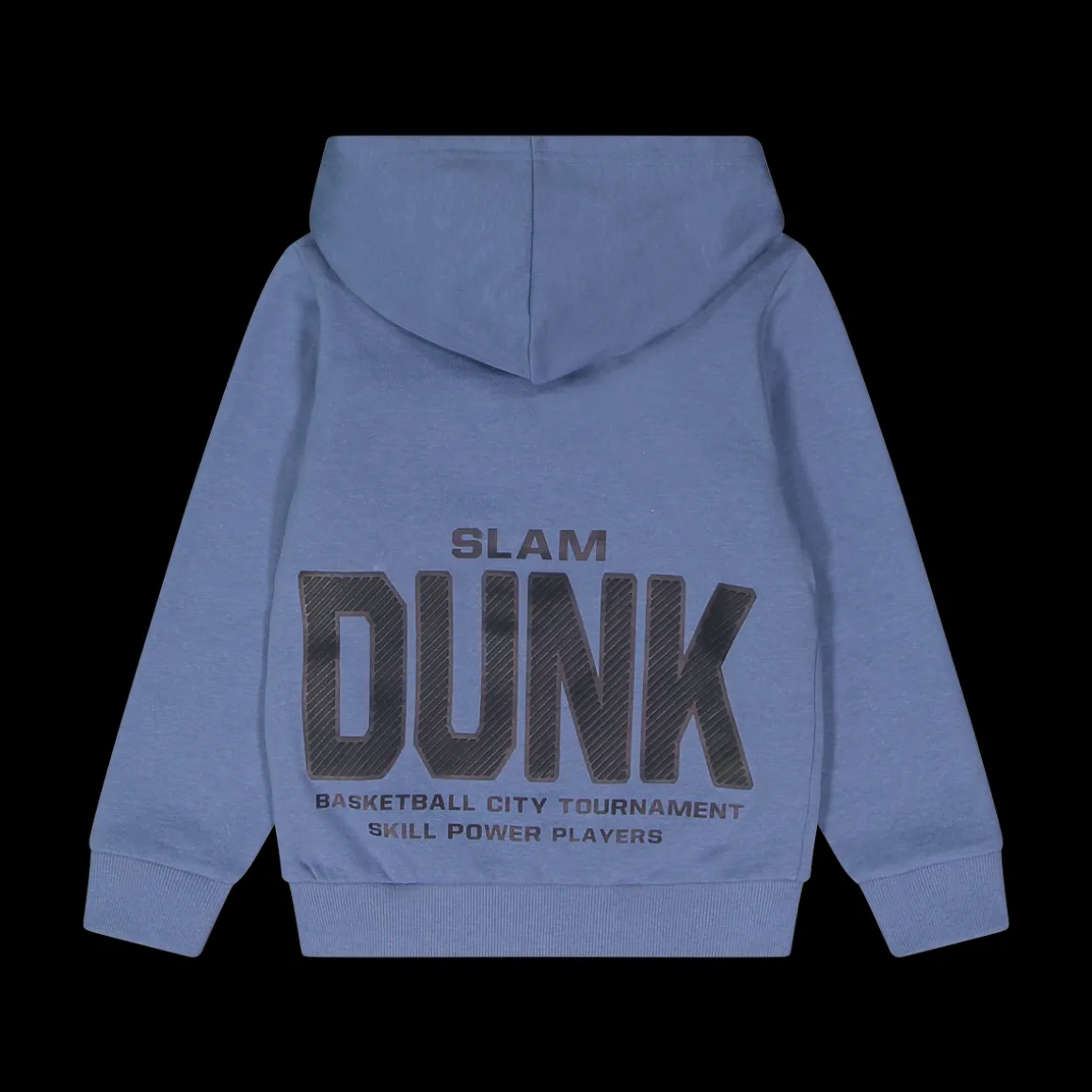 Felpa con cappuccio tema basket per bambino