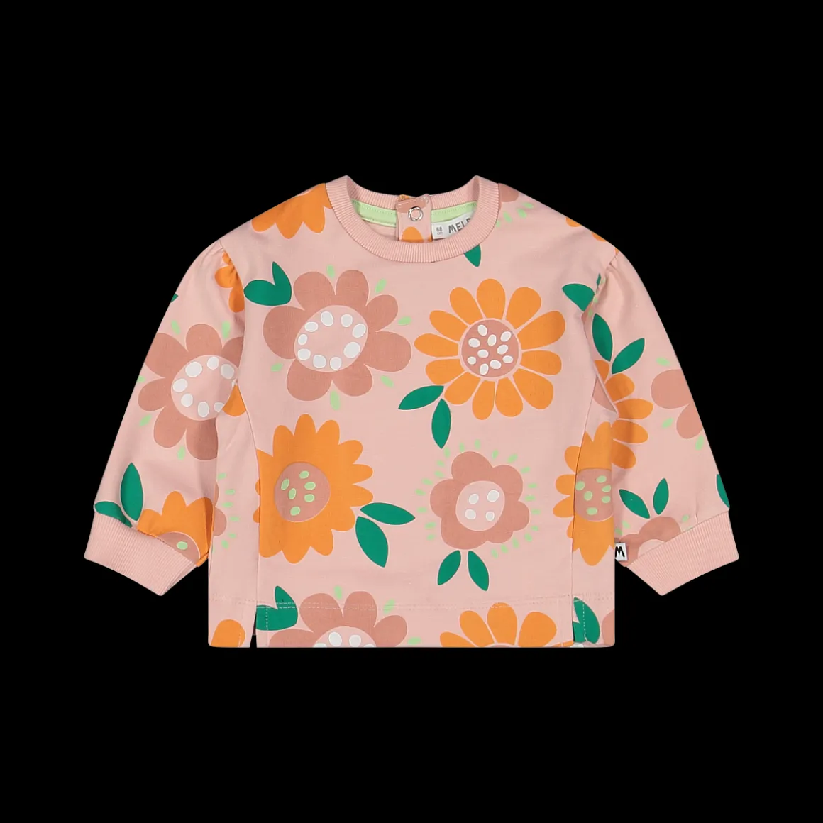 Felpa con fiori per neonata