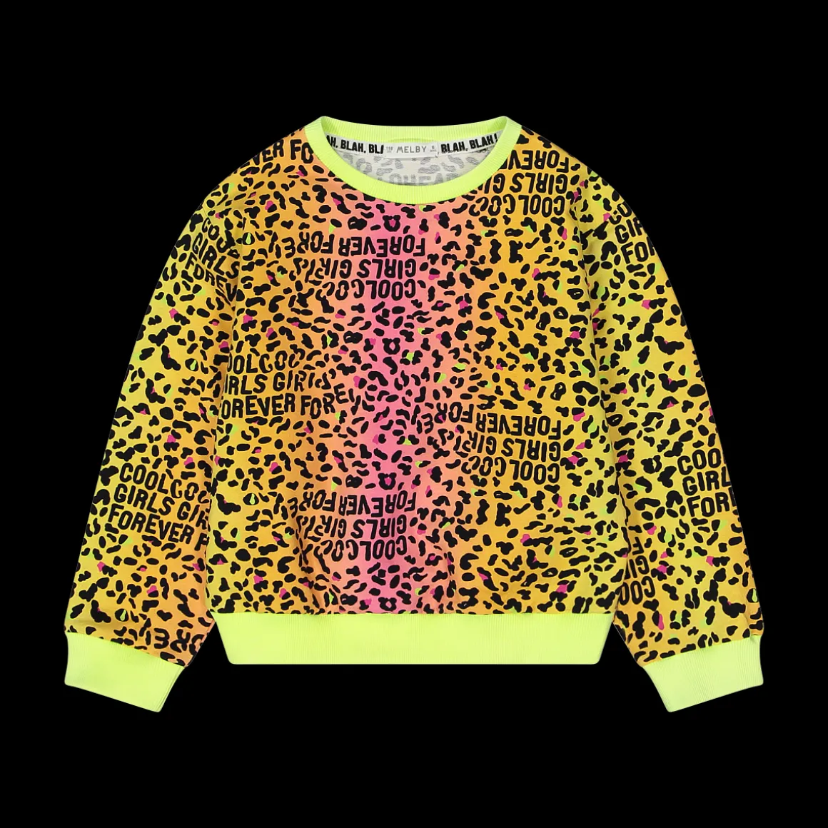 Felpa con stampa animalier da bambina
