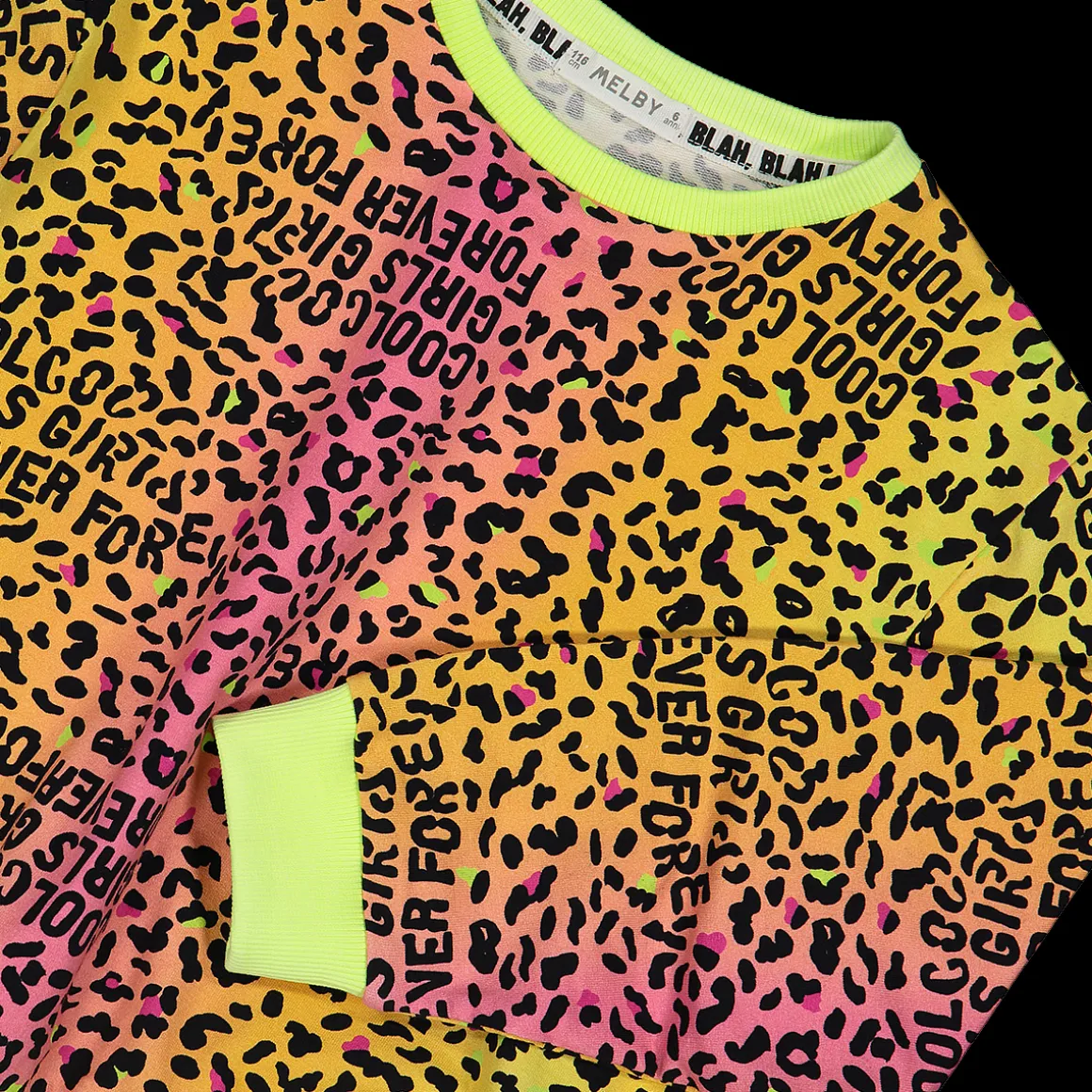 Felpa con stampa animalier da bambina