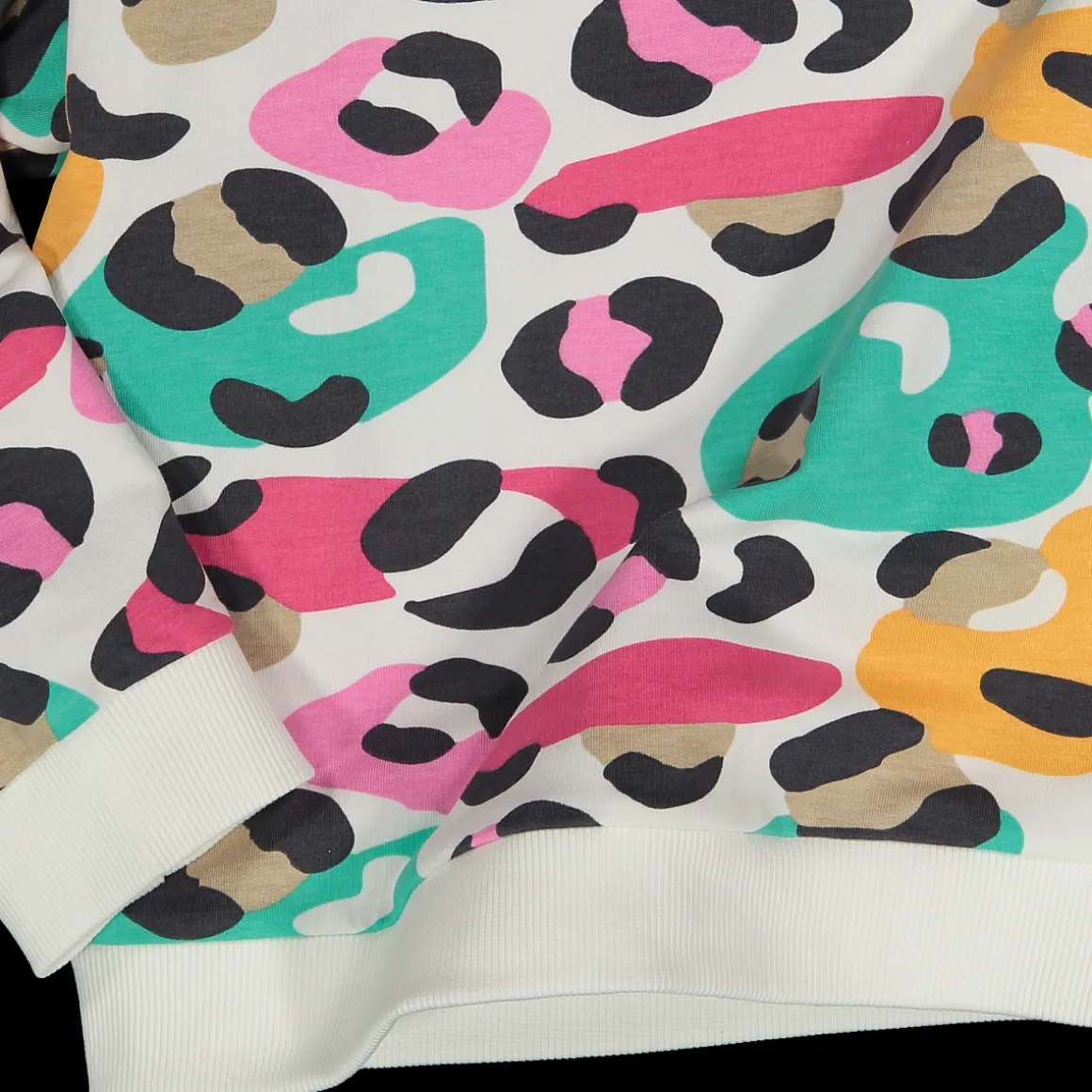 Felpa con stampa colorata da bambina