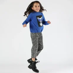 Felpa con stampa davanti bambina