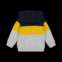 Felpa con zip e cappuccio a tema rugby