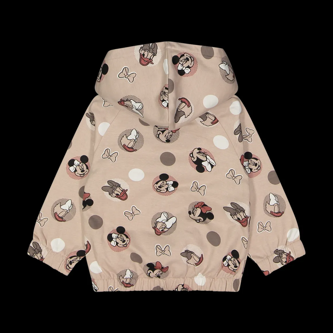 Felpa con zip e stampa Disney da bambina