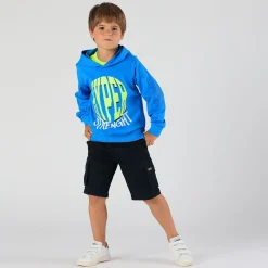 Felpa da bambino con zip laterale