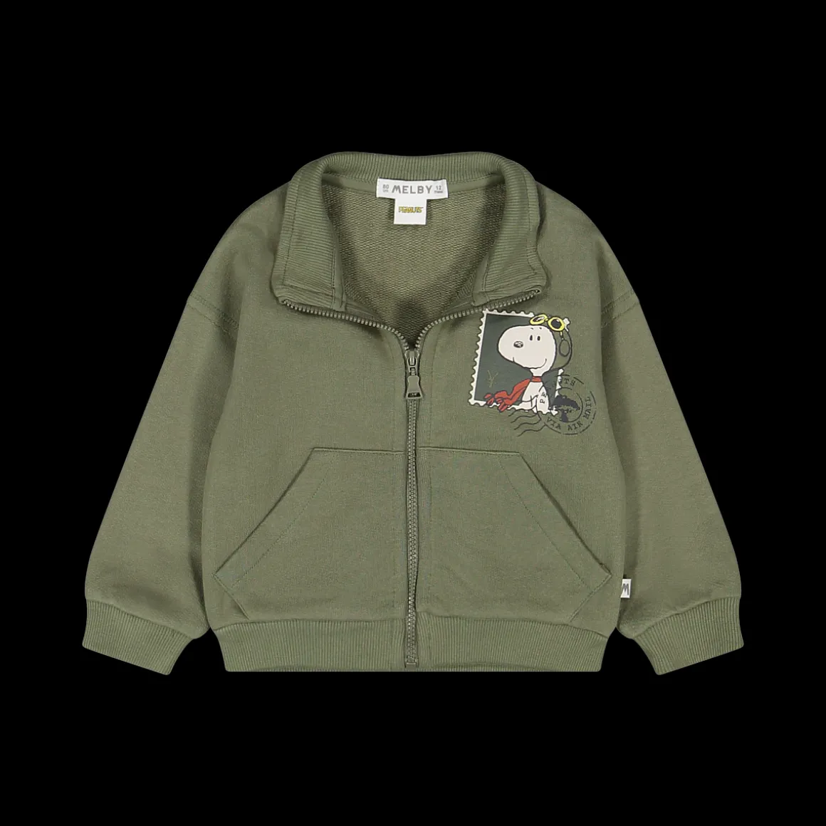 Felpa full zip con tasche tema Peanuts per neonato