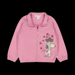 Felpa full zip tema Peanuts per neonata