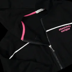 Felpa manica lunga con cappuccio e zip da bambina