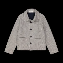 Giacca a camicia in misto lino per bambino