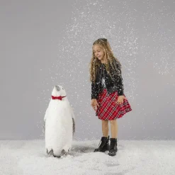 Giacca corta con inserti in ecopelle per bambina