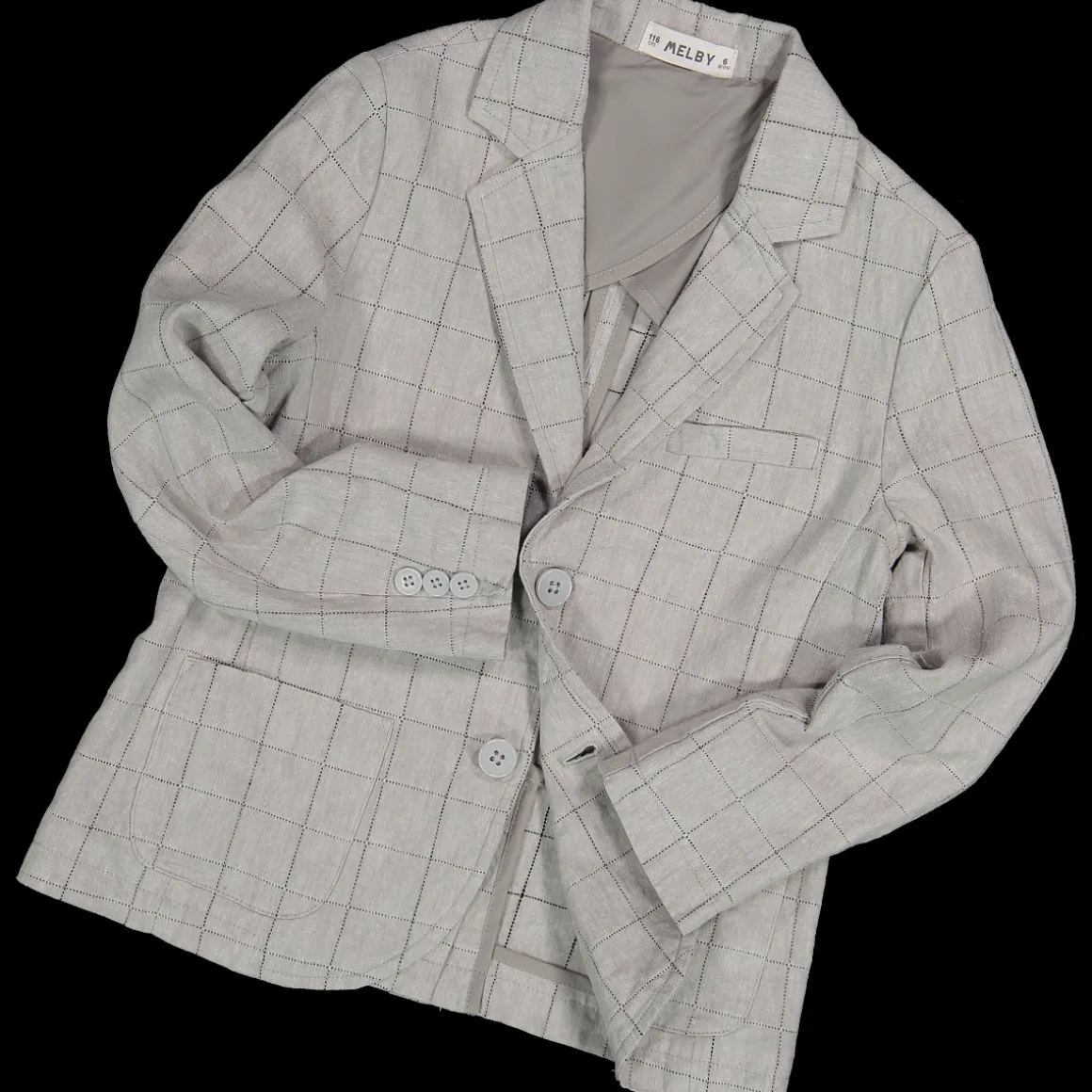 Giacca quadri grigio bambino