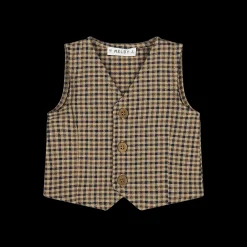 Gilet a quadri bambino