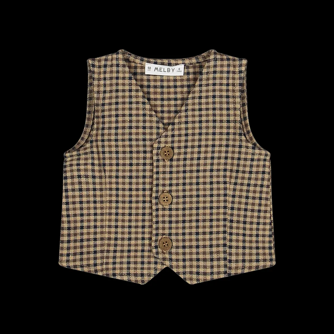 Gilet a quadri bambino