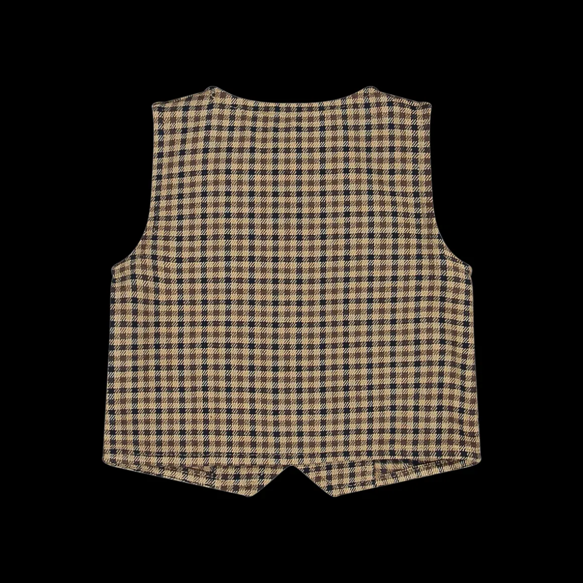 Gilet a quadri bambino