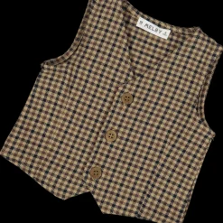 Gilet a quadri bambino