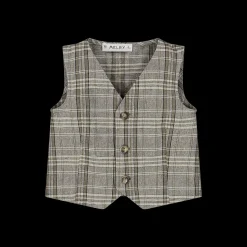 Gilet a quadri da bambino