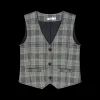 Gilet a quadri per bambino