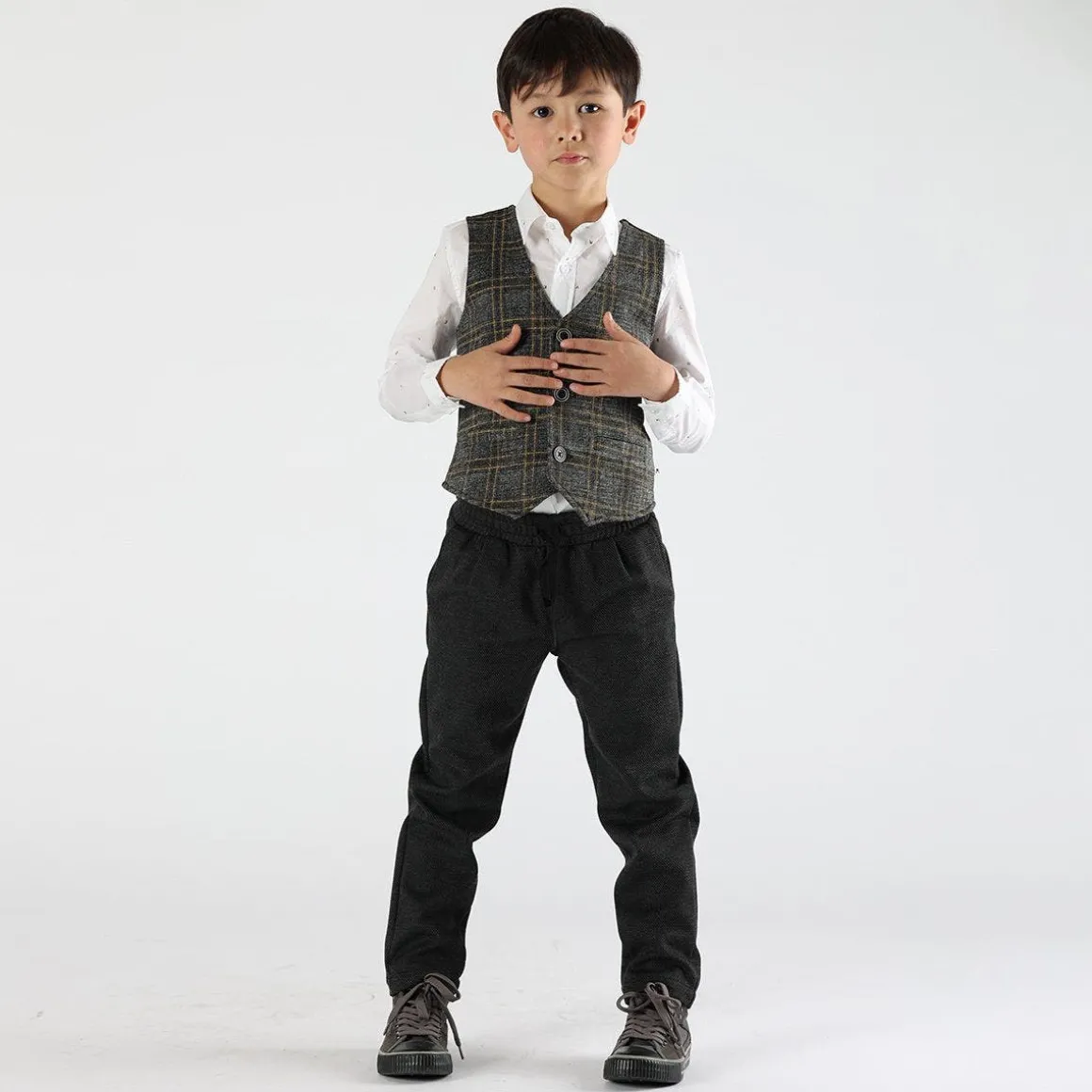 Gilet bambino in felpa