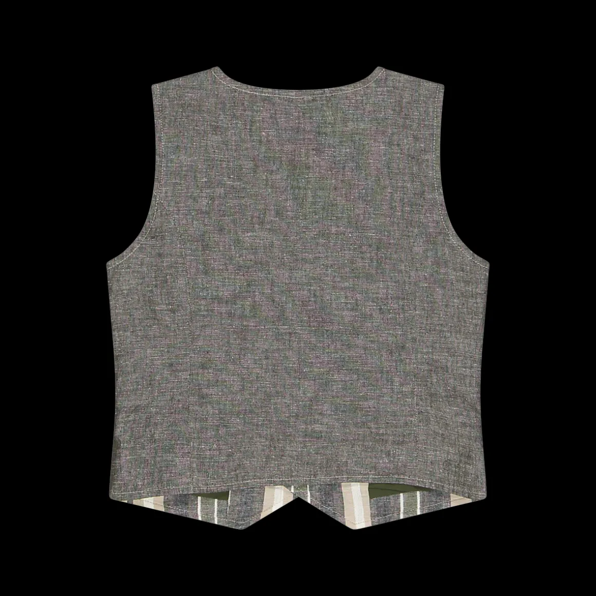 Gilet da bambino in tessuto rigato