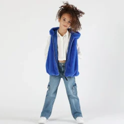 Gilet in ecopelliccia bambina