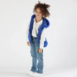 Gilet in ecopelliccia bambina