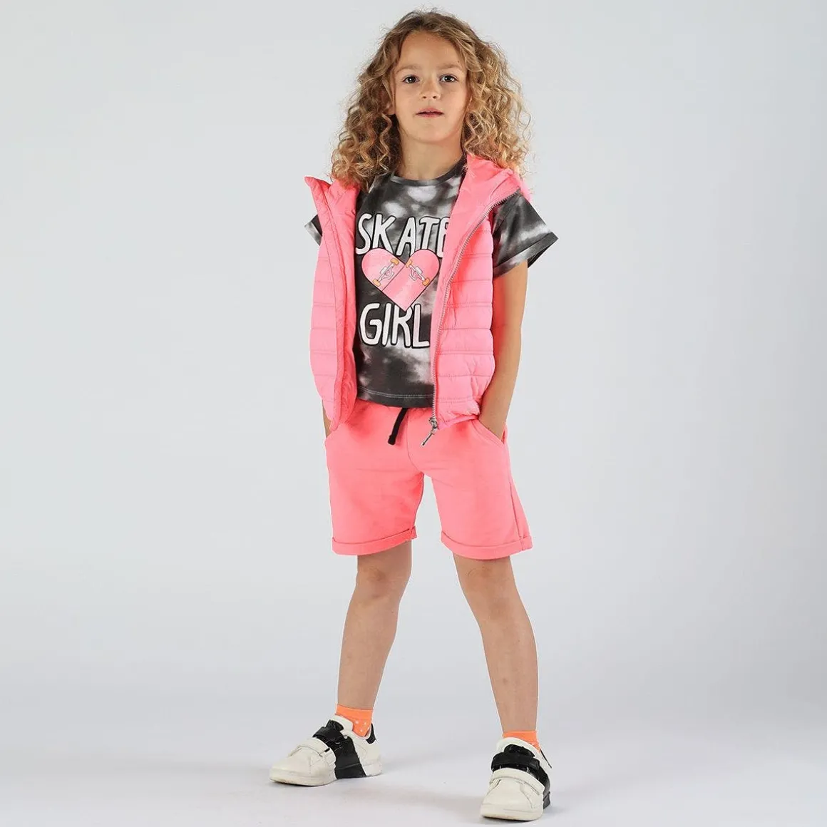 Gilet in nylon imbottito da bambina