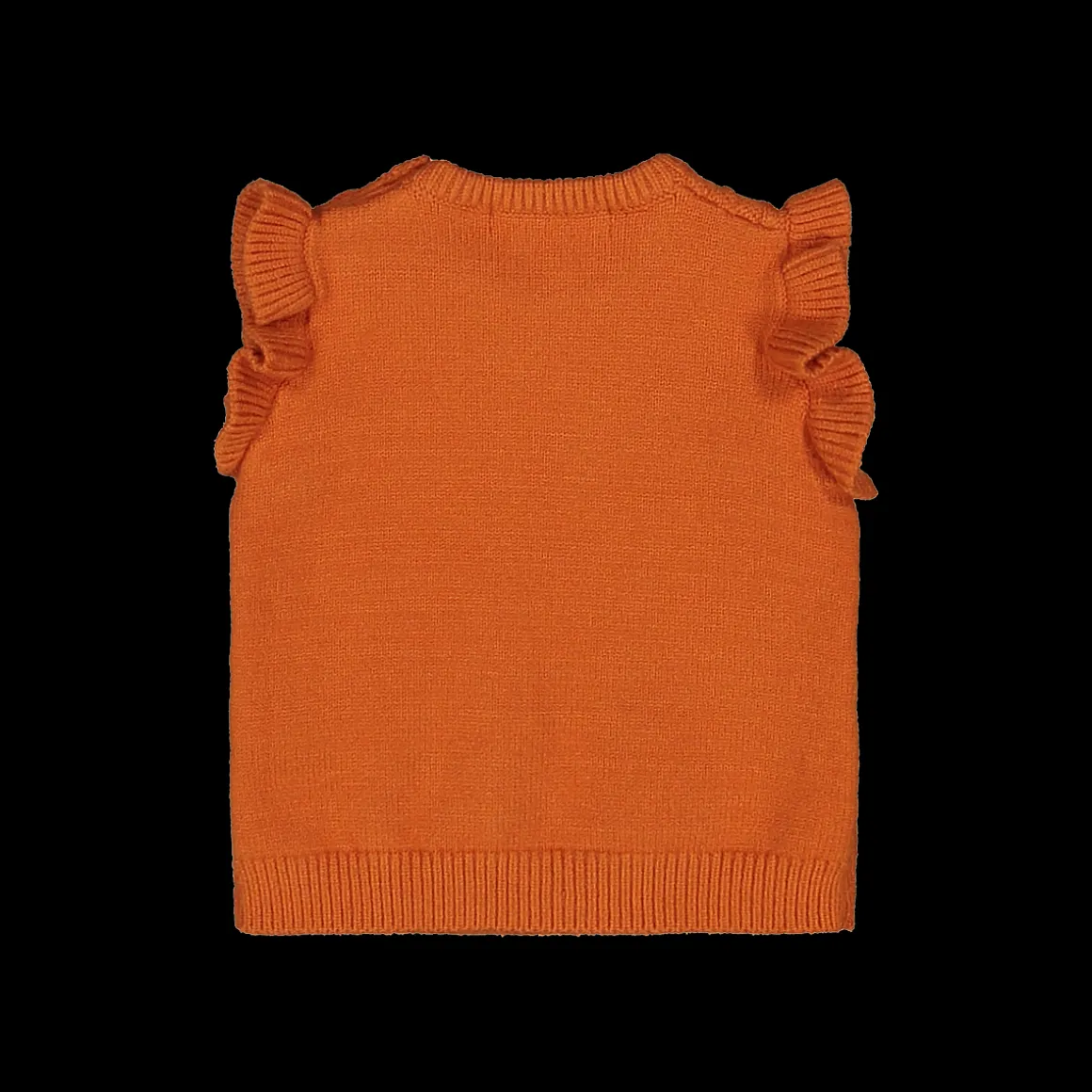 Gilet in tricot a trecce per neonata