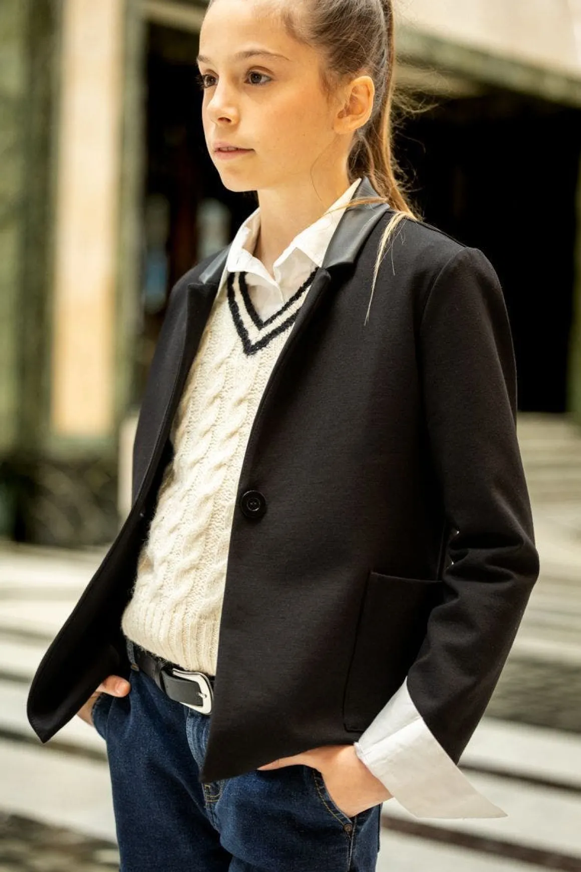 Gilet in tricot per ragazza