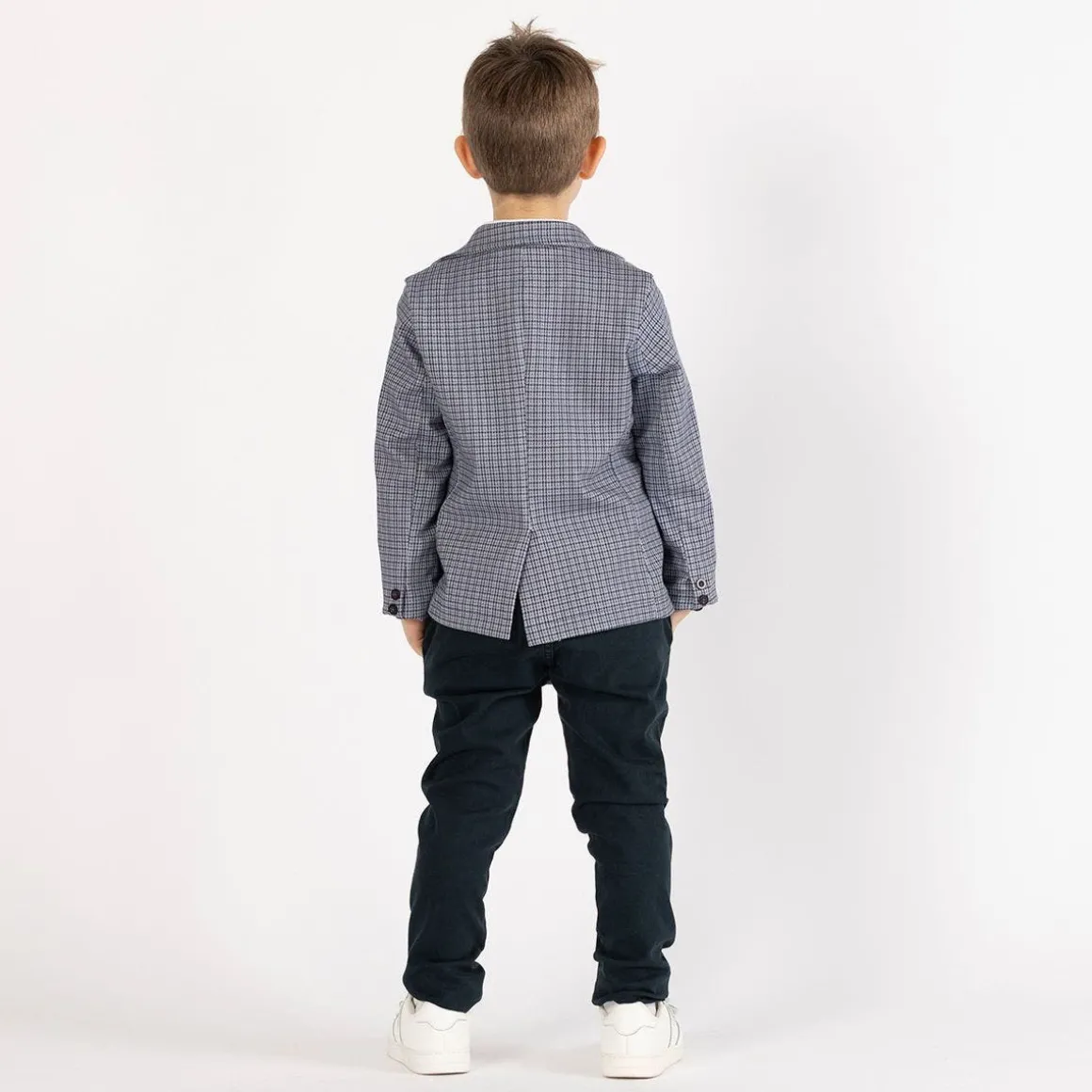 Gilet pied de poule per bambino