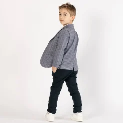 Gilet pied de poule per bambino