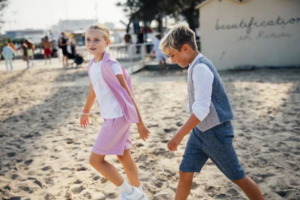 Gilet rigato per bambino