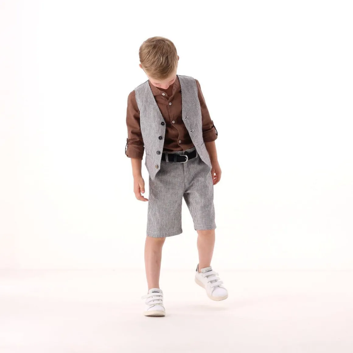 Gilet rigato per bambino