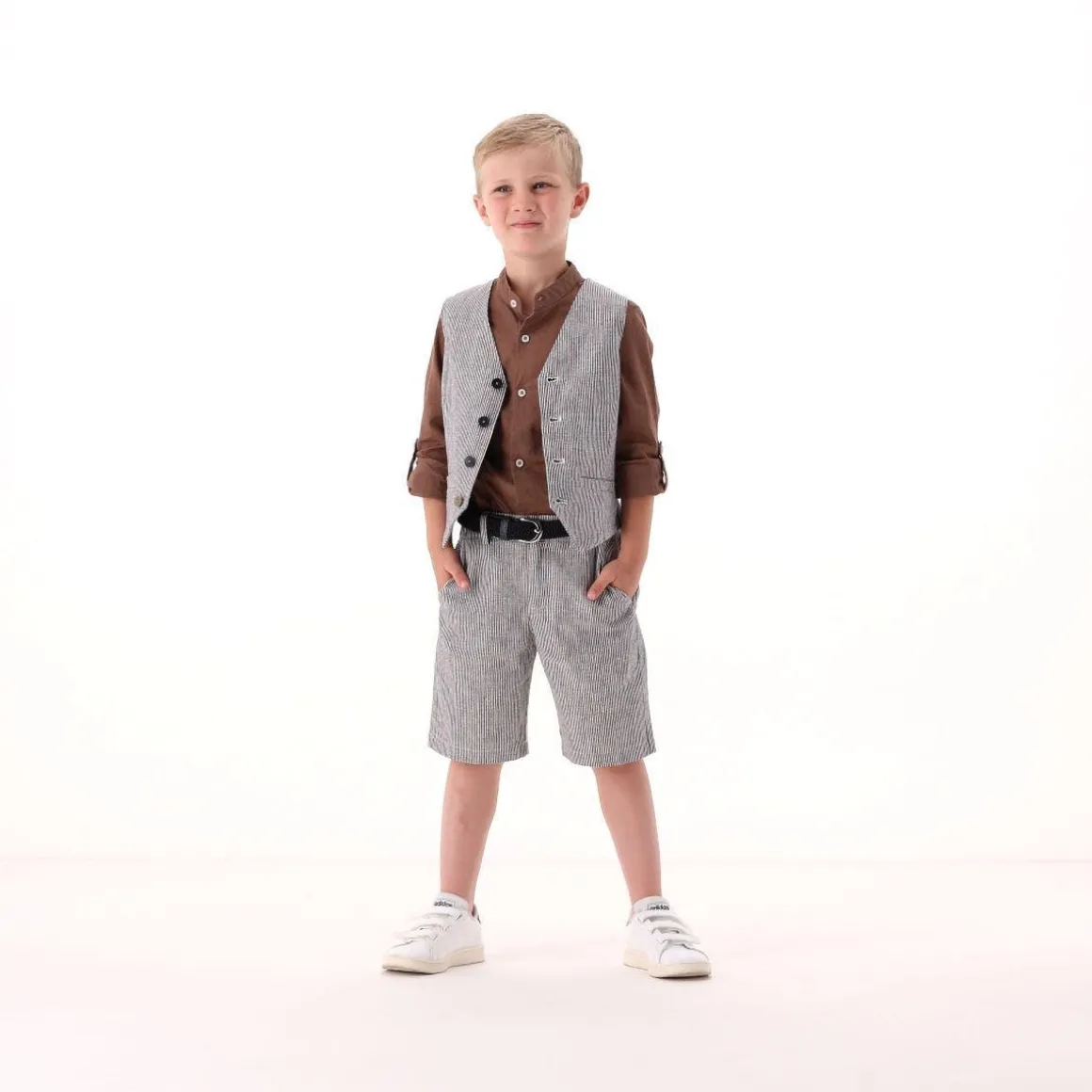 Gilet rigato per bambino
