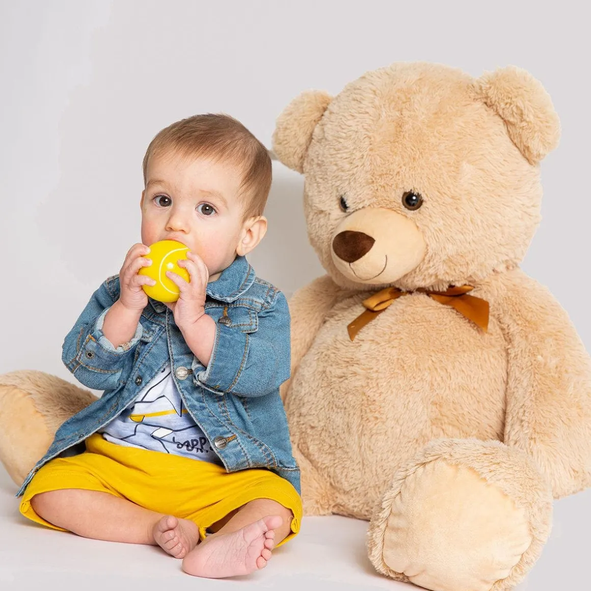 Giubbino in denim stretch per neonato