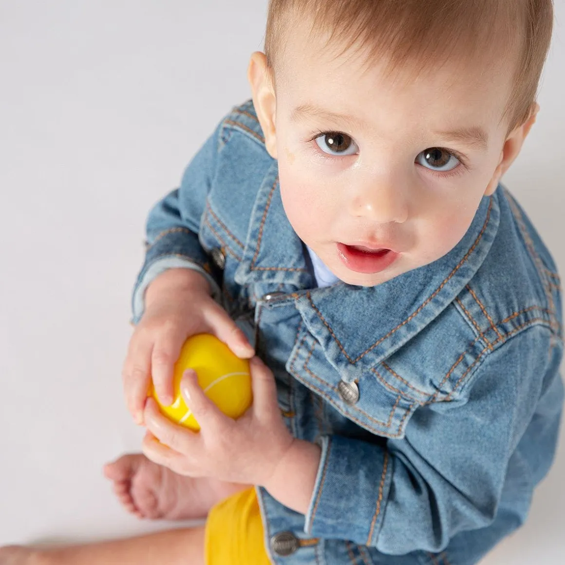 Giubbino in denim stretch per neonato