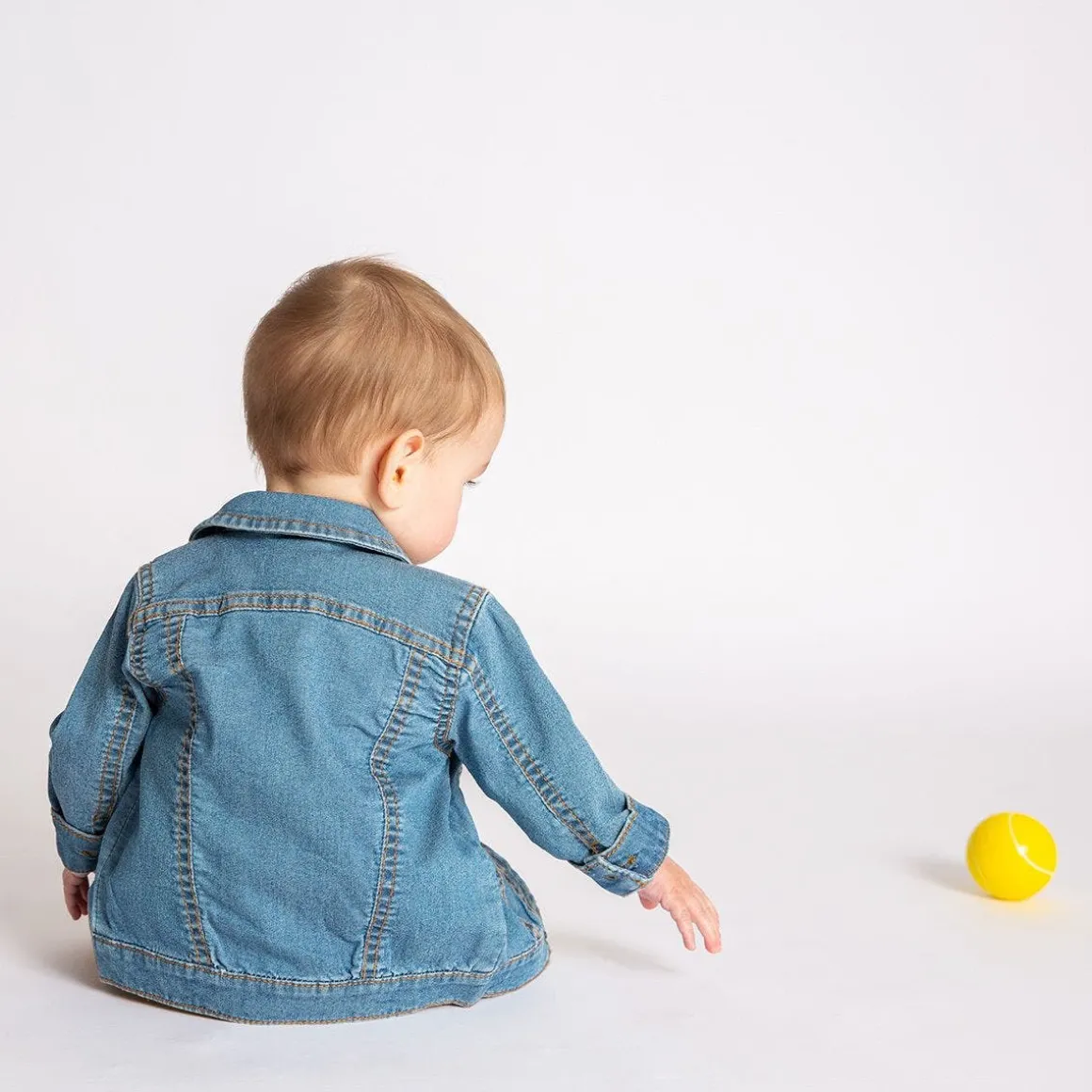 Giubbino in denim stretch per neonato